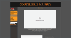 Desktop Screenshot of coutelleriemansuy.fr