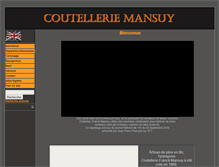 Tablet Screenshot of coutelleriemansuy.fr